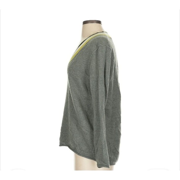 ATM CASHMERE DEEP V-NECK SWEATER SAFARI Small - Picture 7 of 9